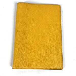 HERMES AgendaPM System notebook stationery Notebook cover Leather yellow